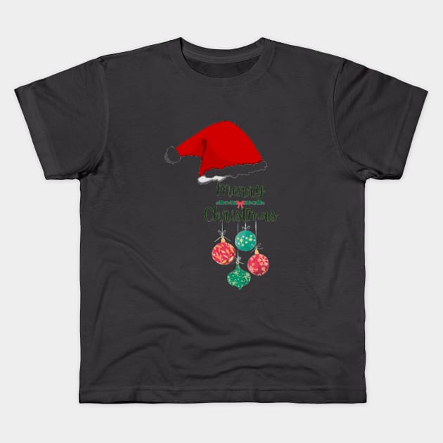 Merry Christmas Kids T-Shirt by Aassu Anil